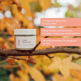 boep med Balm | As Lip Balm, Nipple Ointment, Wind & Weather Cream & Very Dry Skin on Hands, Body or for Neurodermatitis | Recommended by Midwives | Vegan Natural Cosmetics 50 ml