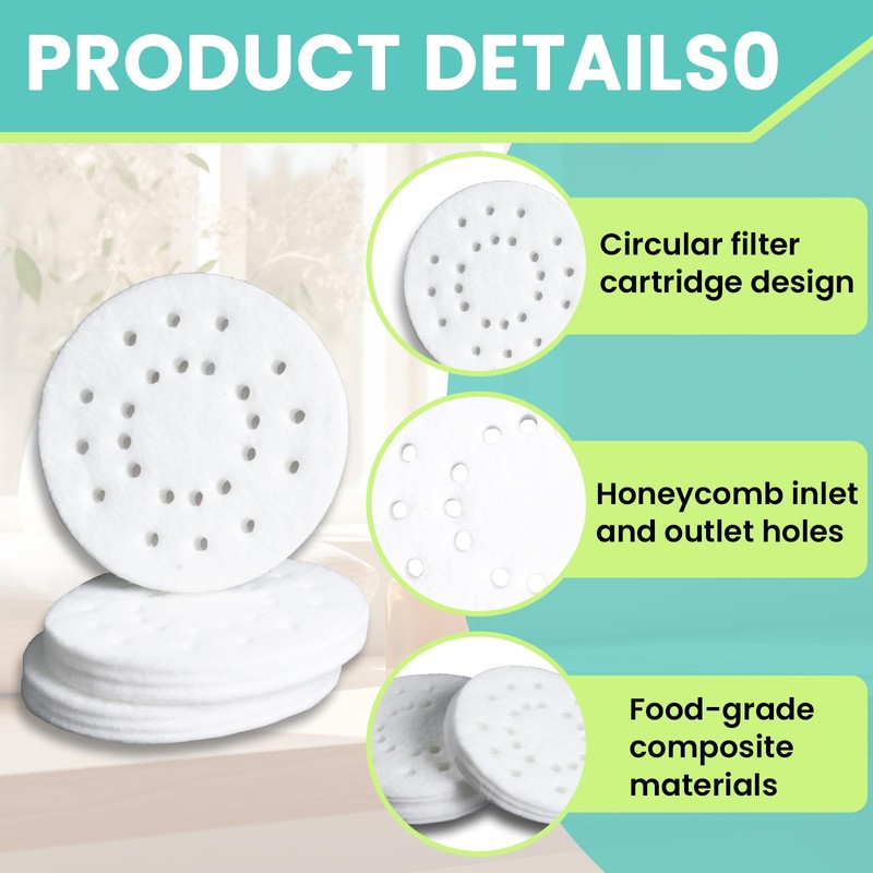Kamrexi 8 Pack A451 Anti-Mineral Pads Humidifier Replacement Filters Compatible