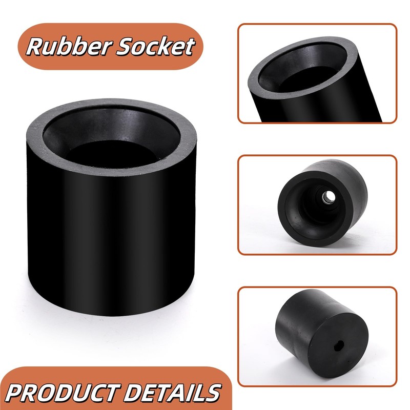 Covzoe 4 Pack Trailer Door Holder Kit, Rubber Low Profile