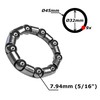 BMX BIKE BALL BEARING CAGE CRANKSHAFT BOTTOM BRACKET 5/16" CRANKSET