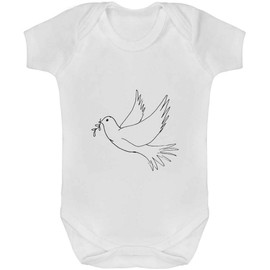 Azeeda 3-6 Month 'Dove In Flight' Baby Grow/Bodysuit (GR00081113)