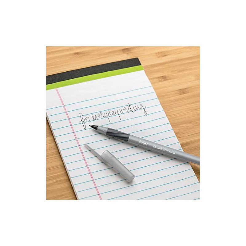 BIC 395892 Round Stic Grip Xtra Comfort Ballpoint Pens Fine