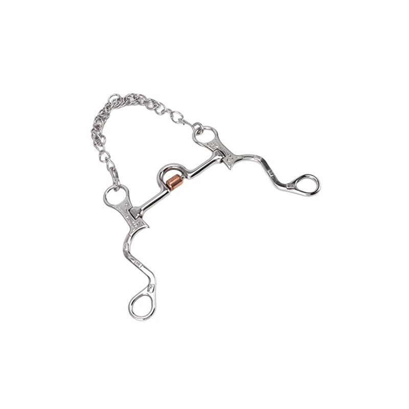 aqxreight Snaffle de Boca de Caballo de Acero Inoxidable, Duradero
