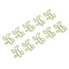 100PCS Cute Paper Clip Figure Shaped Electroplating Process Prevent Slip
