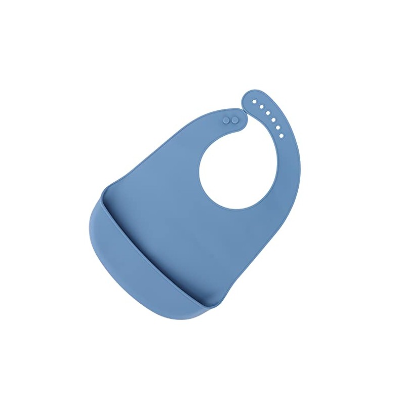 Akozon Babero de Silicona para Adultos, Protector de Ropa Impermeable
