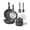 BEZIA Induction Cookware Set 13 Pieces, Nonstick Pots and Pans