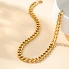 Mauzew 18K Gold Plated Chunky Chain Necklace for Women Thick