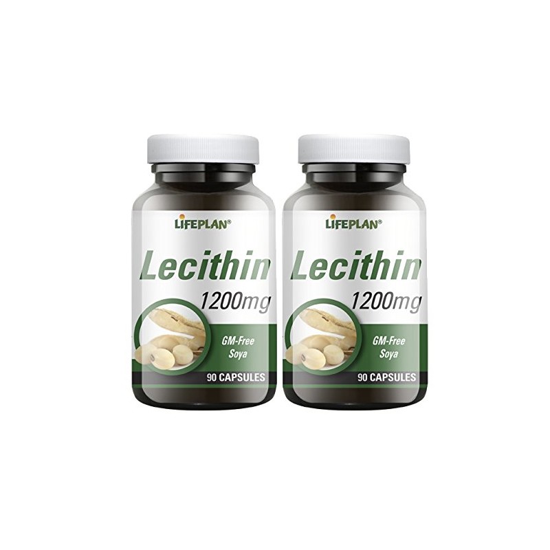 Lifeplan Lecithin 1200mg 2 x 90 Capsules