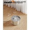 AOOGITF Cat Water Fountain + 8 Filters + 8 Sponges,