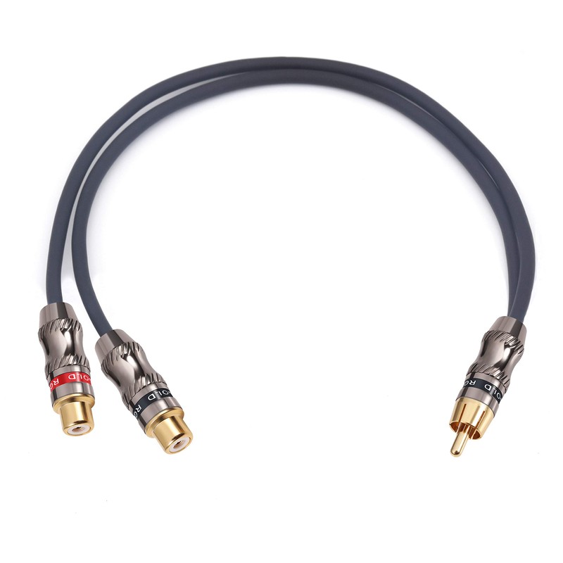 Devinal RCA Splitter, RCA 1 Male to 2 Female Cable