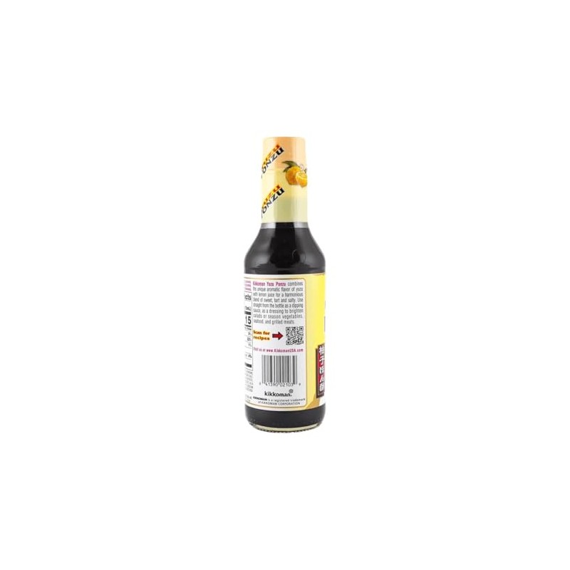 Kikkoman Yuzu Ponzu Sauce, Citrus Seasoned Dressing & Sauce, 10