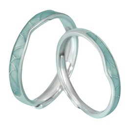 Nicoiro Pair Ring, Mesh Pattern, Made by S925 [NSPR188] Matching Couple, Silver, No Gemstone