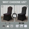 Trlyc 100 Pcs Spandex Chair Covers for Dining Chairs Stretch