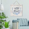 Rustic Wooden Plaque Sign Grateful Thankful Blessed Vertical Wood Plaque