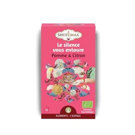 Organic Herbal Tea The Silence Wraps You - Soothing and Refreshing Feel-Good Infusion - Honeybush, Apple and Lemon - Ideal for Evening