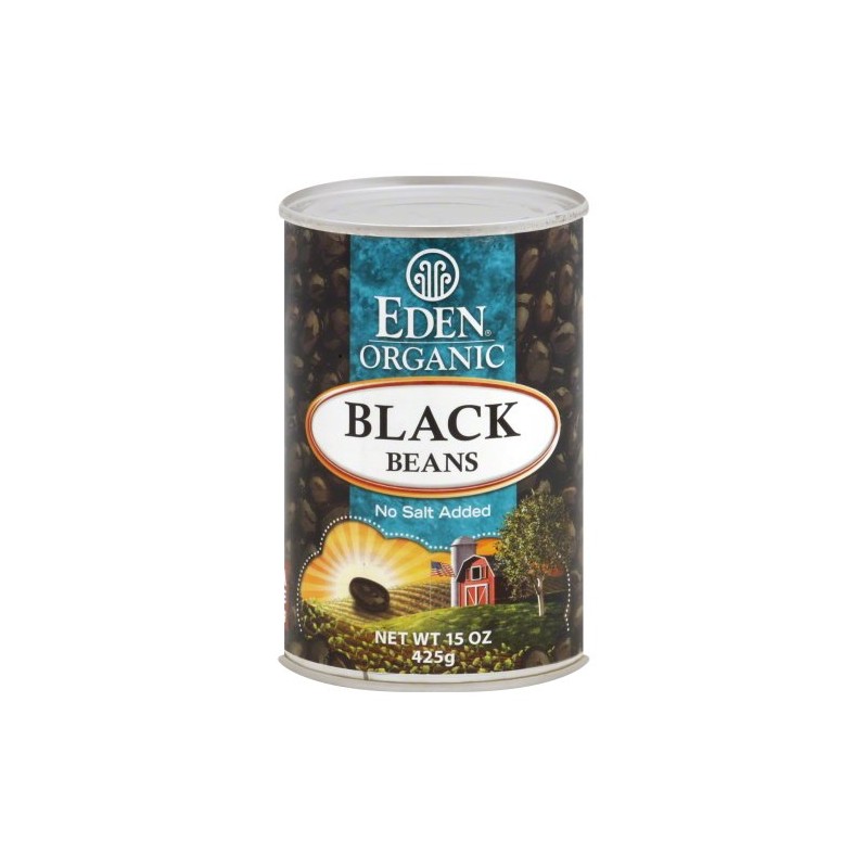 Eden Organic Black Beans No Salt Added 15 OZ (Pack