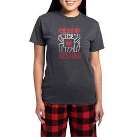 CafePress Hacking Cybersecurity Penetrati Women's Charcoal PJ Set