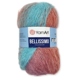 Frida's Wollhaus YarnArt 150 g Bellissimo Knitting Yarn Wool Mohair Fluffy 21 Colours (1408 | 8681338535048)