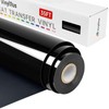 VinylRus Heat Transfer Vinyl-12” x 35ft Black Iron on Vinyl