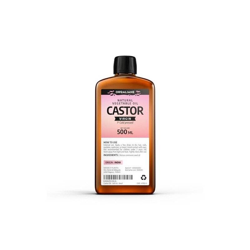 Castor Oil - 100% Virgin 500 ml - 1 st