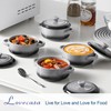 LOVECASA Mini Cocotte with Lid,12 OZ Small Casserole Dish for