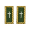 Knights Templar Commander Cross Green and Gold Shoulder Board Pair