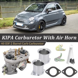 KIPA Carburetor With Air Horn For 40 IDF 40mm BUG Beetle VW Fiat Prosche Solex Dellorto 40mm Replacement Carb With Mounting Gaskets