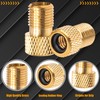 MEAJOO 2PCS Brass Presta Valve Adapter, Convert Presta to Schrader