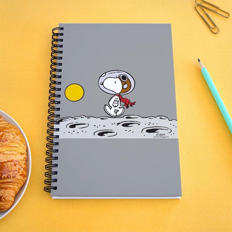 CafePress Space Snoopy Spiral Bound Journal Notebook, Personal Diary, Dot