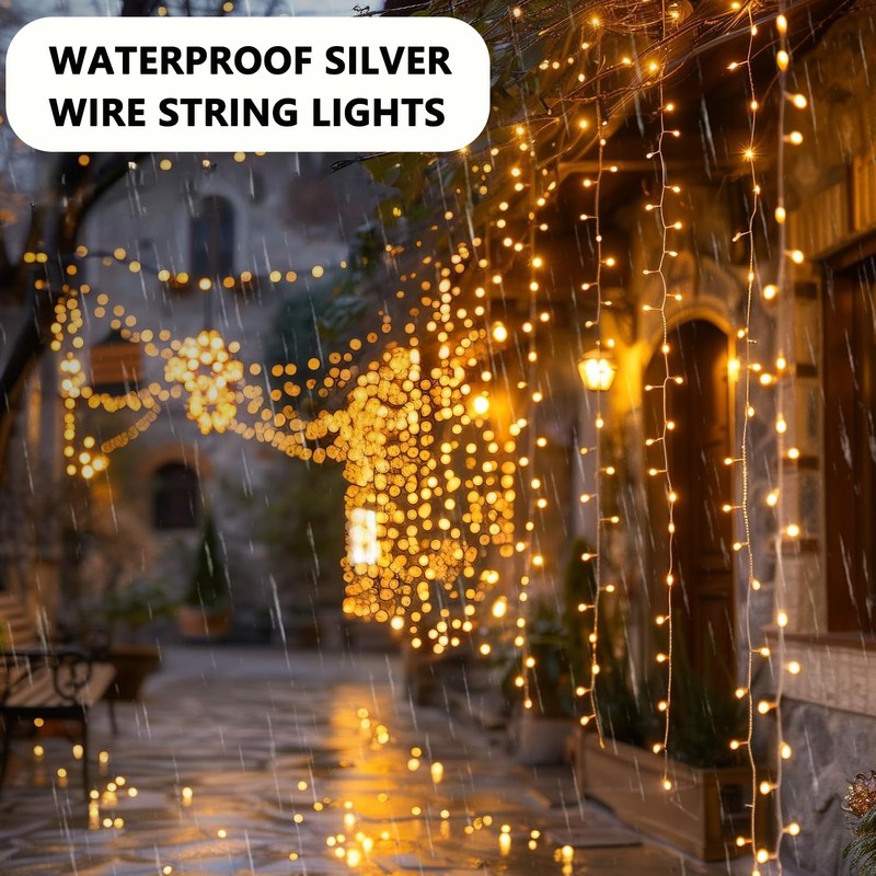 20Ft 200 LEDs Fairy Lights Plug in with Remote and