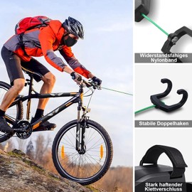 Tow Rope Bicycle Children, Bicycle Tow Rope, 2.5 m Retractable Parents Child Bicycle Tow Rope, Parents Child Bicycle Tow Rope, Load Capacity 550 Lb, Ideal for Outdoor Trips