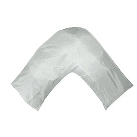 Gyulin Silky Soft Satin V Shaped/Tri/Boomerang Standard Pillow Case Cushion Cover Multiple Colors (Silver)