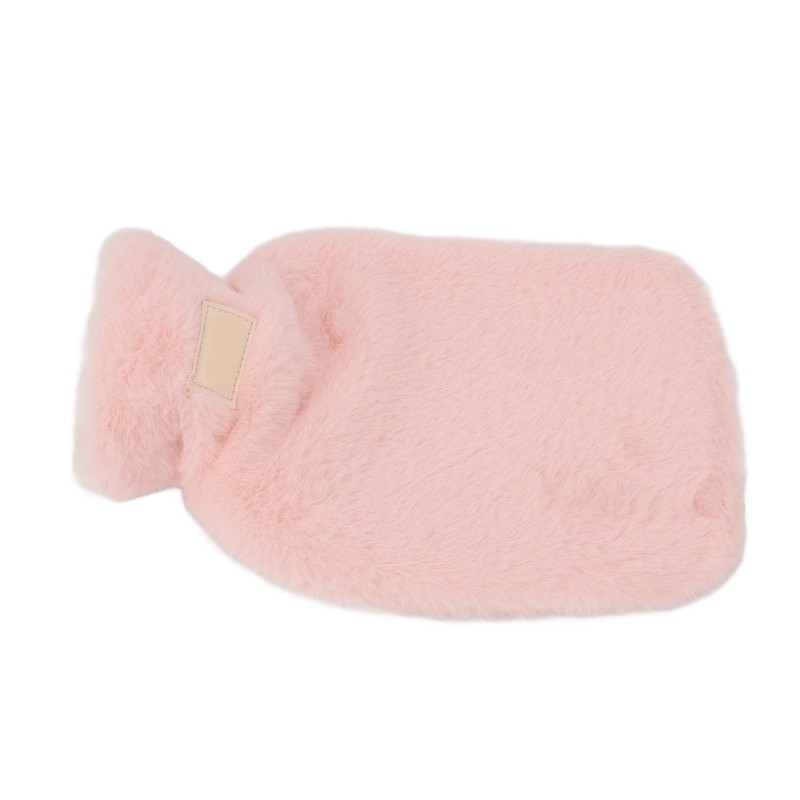 PVC Hot Water Bag with Soft Plush Cover Leakproof Winter