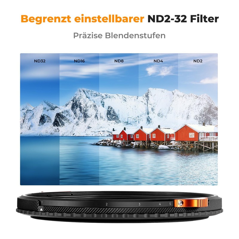 K&F Concept Nano-X True Colour ND Filter 55 mm Polarising
