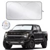 EcoNour X Large Black Silver Truck Sun Shade For Windshield