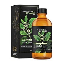 Camphor Essential Oil by Wholesale Botanics | Premium Grade 100% Pure Essential Oil | for Aromatherapy, Soaps, Lotions, & Candles | Vegan & Cruelty Free (8 Fl Oz)