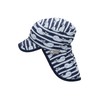 Sterntaler Wali Boys' Peaked Cap with Neck Protection, blue