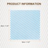 HARFINGTON 200pcs Square Stripes Wax Paper Sheets 12" x 12"