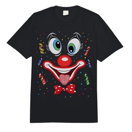 Carnival Clown Face Circus Costume Kids Men Women Carnivals Comfort Colors Adult Heavyweight T-Shirt