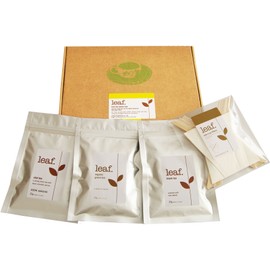 Leaf tea taster box with paper filters/tea gifts (chai tea/black tea with rose/organic green tea)