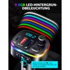 Mohard Bluetooth Adapter Auto, PD 18W&QC3.0 FM Transmitter Auto, 9