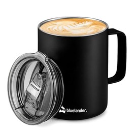 Bluelander Termo Taza para Caf o Agua, Acero Inoxidable de Alta Calidad, Capacidad de 350 ml, Termo Para Caf Taza Trmica de Doble Pared Aislado al... 