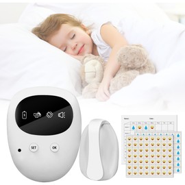 Bed Wetting Alarm Children Bedwetting Sensor Wireless Night Guard with Sound & Vibration Potty Training Pee Monitor for Kids & Deep Sleepers