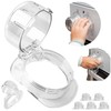 Cooker Knobs Child Lock Pack of 6 Transparent for Large