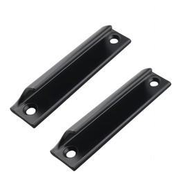 Skyzone Two Piece Sliding Door Handles, Black Cabinet Handles 90mm, Aluminum Drawer Handles for Kitchen Doors, Balcony Doors, Sliding Doors, Modern Concealed Drawer Handles