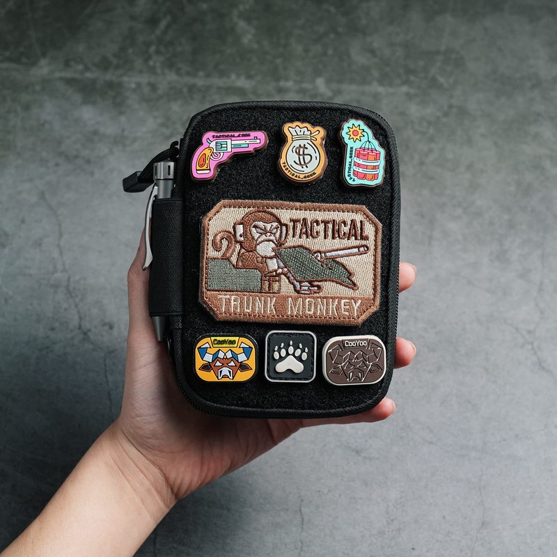 SP2 EDC Pouch, Pocket Organizer with Velcro, Nylon EDC Pocket