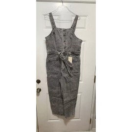 Universal Thread Womens washed  Black denim overallsNWT Sz 18