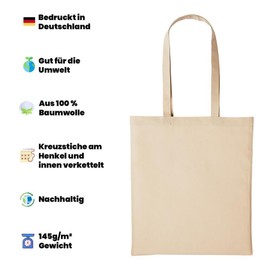 huuraa Jute Bag Printed Hello Duck Cute Animal Nature Gift Idea 10 Litre Shopping Bag Natural Cotton, natural