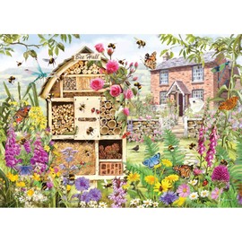 Bee Hall | 1000 Piece Jigsaw Puzzle | Summer Beehive | Sustainable Jigsaw Puzzle for Adults | Premium 100% Recycled Board | Great Gift for Adults | Gibsons Games