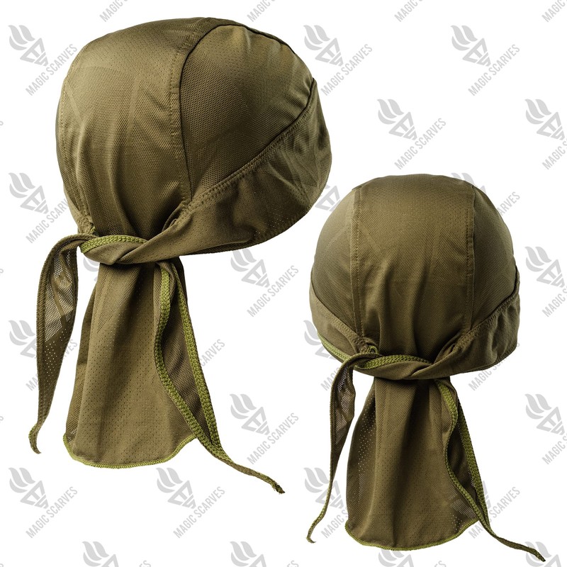 Magic Scarves Khaki Biker Skull Cap Pirate Bandanna for Men
